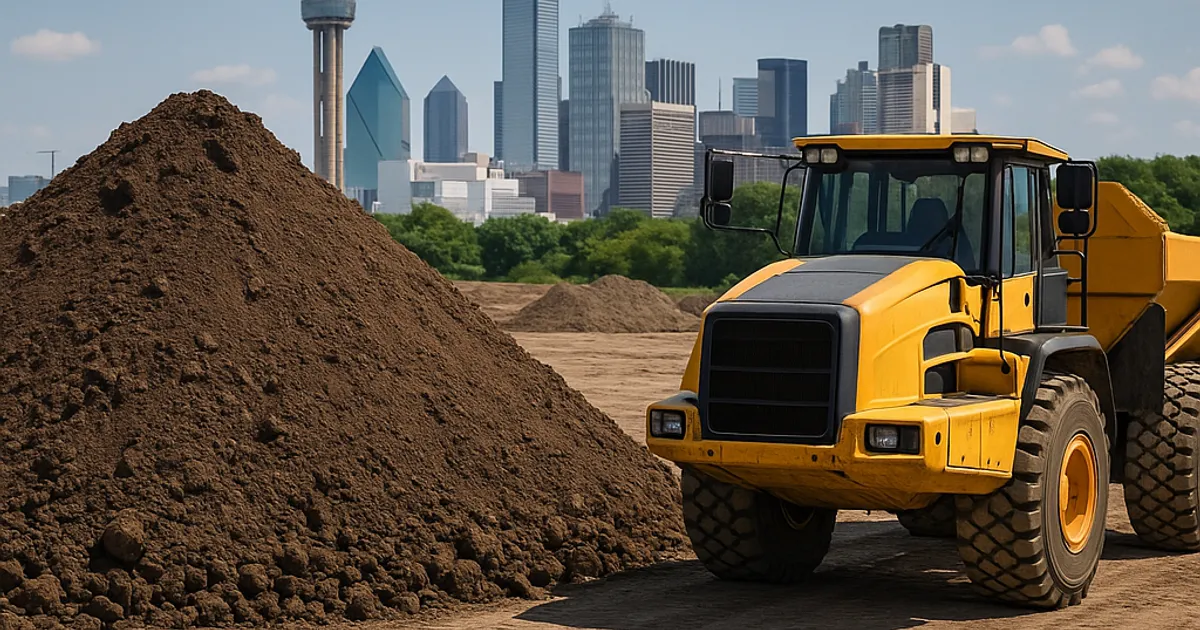 Best Fill Dirt Suppliers in the DFW Metroplex (2025) - DirtMatch blog hero image about earthwork and construction