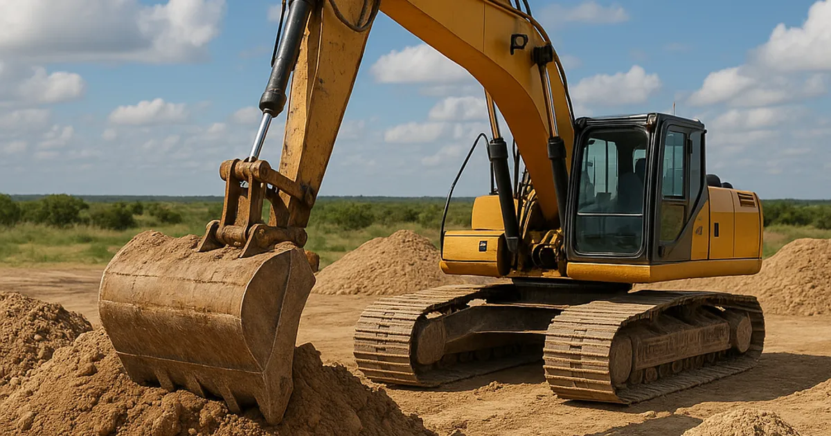 Caliche Fill Dirt Uses and Availability in Texas 2026 - DirtMatch blog hero image about earthwork and construction