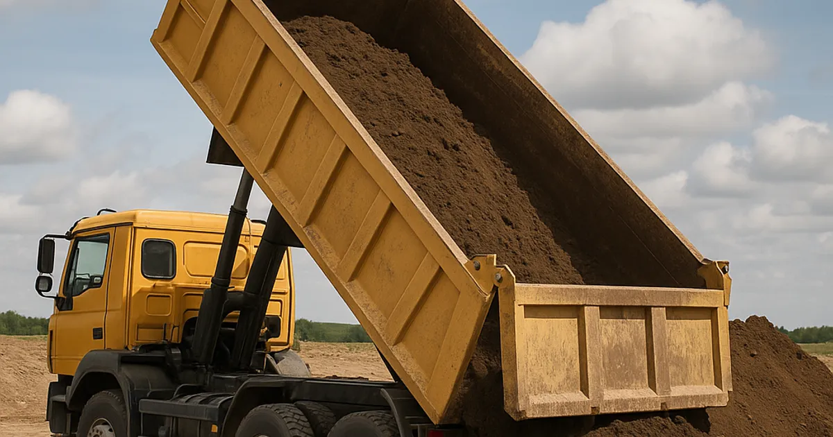 Dirt Hauling Cost Per Ton vs. Per Load: Full Guide - DirtMatch blog hero image about earthwork and construction