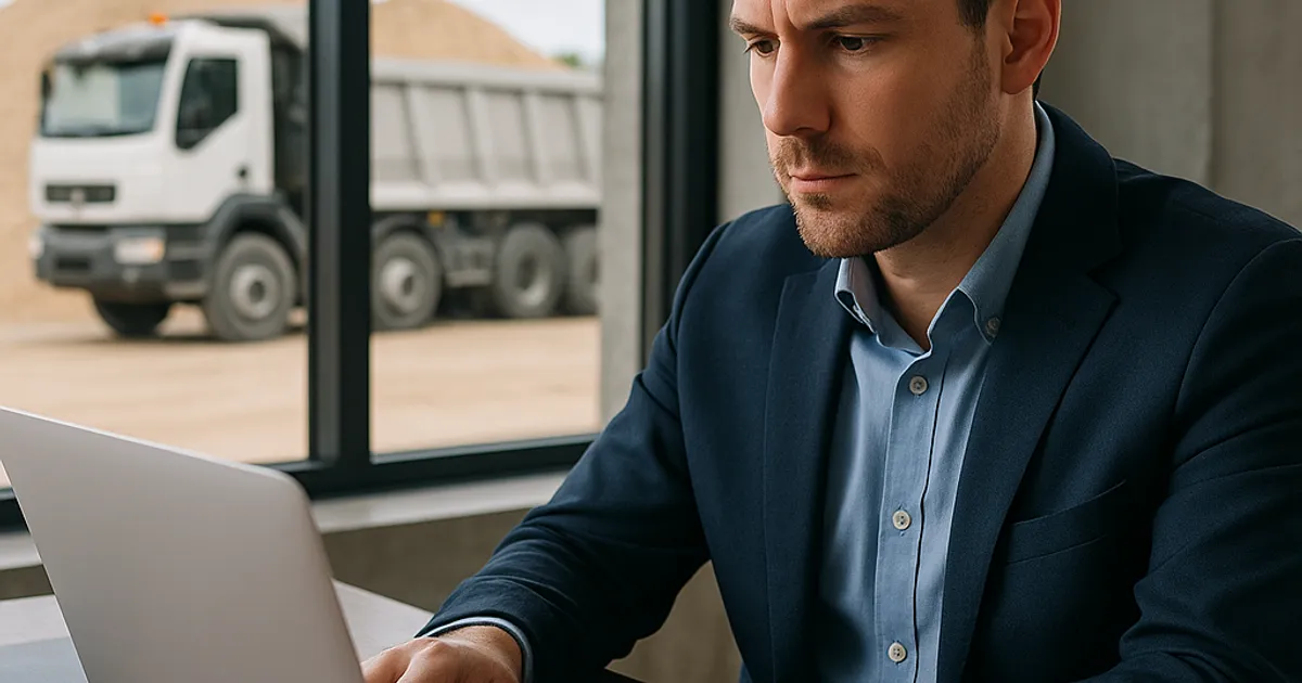 How to Calculate Truck Cycles Per Day to Maximize Revenue - DirtMatch blog hero image about earthwork and construction